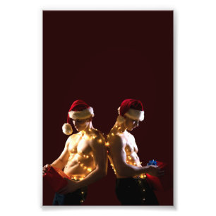 Foto Natal de SlipperyJoe de homens sem camisa costas c