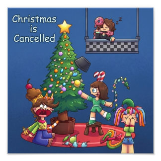 Foto Natal engraçado é cancelado Personagens Chibi Stic