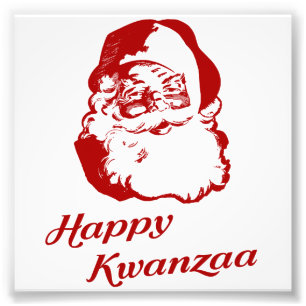 Foto Natal feliz Papai Noel de Kwanzaa