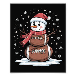 Foto Natal Futebol Americano Boneco de Neve Xmas Esport
