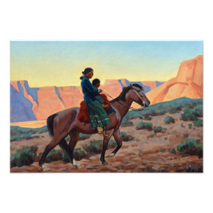Foto Navajo Mãe, 1945 por Maynard Dixon