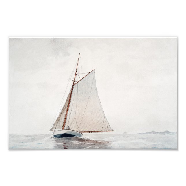 Foto Navegando fora de Gloucester | Winslow Homer (Frente)