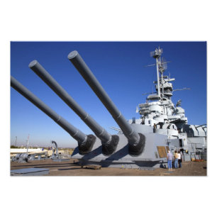 Foto Navio de guerra USS Alabama no Memorial Battleship