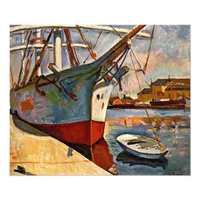 Foto Navio em Le Havre, Georges Braque, (Frente)
