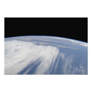 Foto Nebulosidade pesada sobre o Oceano Pacífico