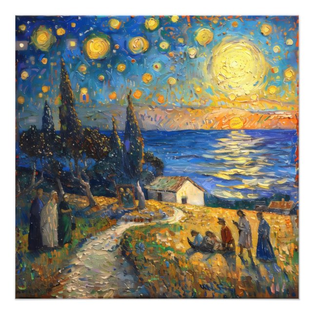 Foto Neo-Impressionismo na Paisagem Marítima (Frente)