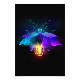 Foto Neon Firefly a preto