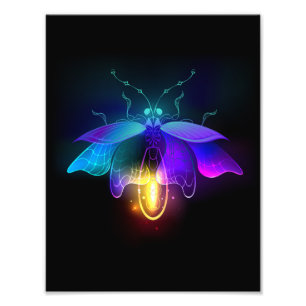 Foto Neon Firefly a preto