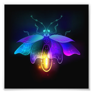 Foto Neon Firefly a preto