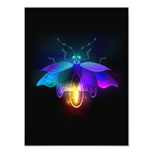 Foto Neon Firefly on black (Frente)
