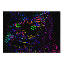 Foto Neon Glow Cat