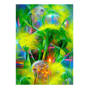 Foto Neon Glow Dandelions no Dream Garden