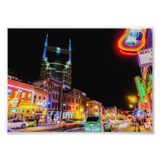 Foto Neon Light Broadway Em Nashville Tennessee - Impre