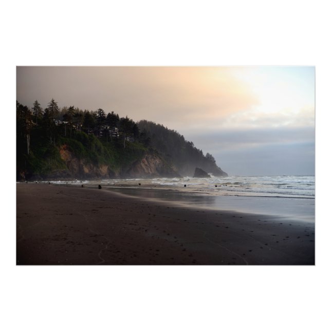 Foto Neskowin Beach, Oregon, Ghost Forest Sunset (Frente)