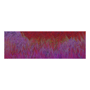 Foto "Neural Firestorm" Abstrato" Red Purple
