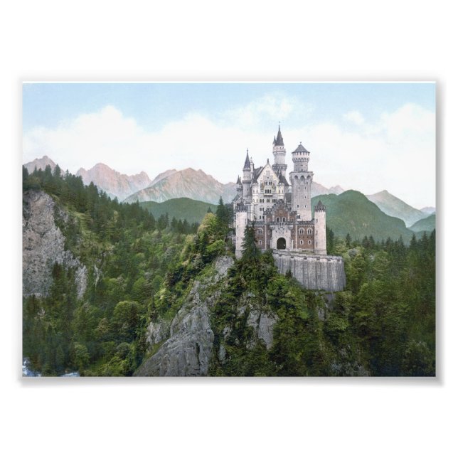 Foto Neuschwanstein Castle Lithograph (Frente)