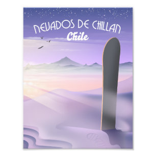 Foto Nevados de Chillan, poster de Snowboard do Chile.