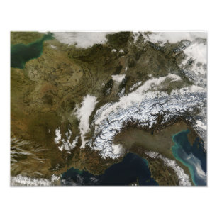 Foto Neve, névoa, e baixas nuvens em Europa ocidental