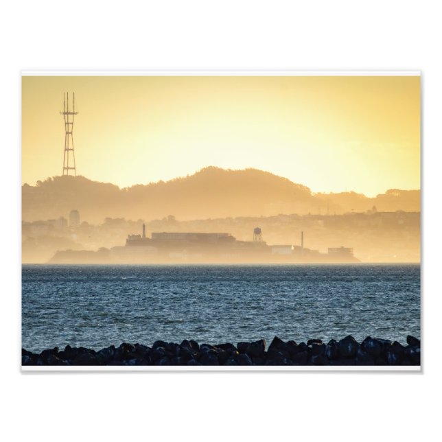 Foto Névoa Dourada Sobre Alcatraz (Frente)