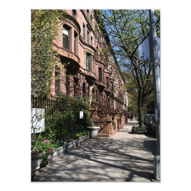 Foto New York Brownstones Upper West Side Building NYC (Frente)