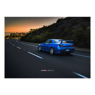 Foto Nissan R34 GT-R Skyline Spec Nur na Califórnia