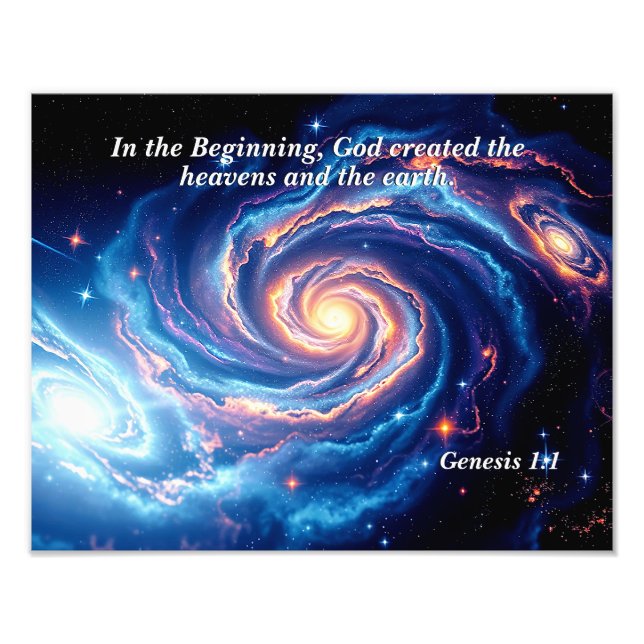 Foto No começo, Deus e Criação Verso (Frente)