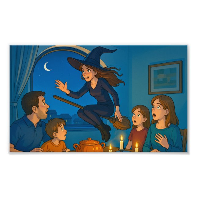 Foto No Halloween, dê boas-vindas às bruxas! (Frente)