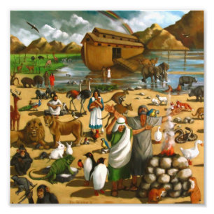Foto Noah e a arca: Grande pintura, história da bíbli