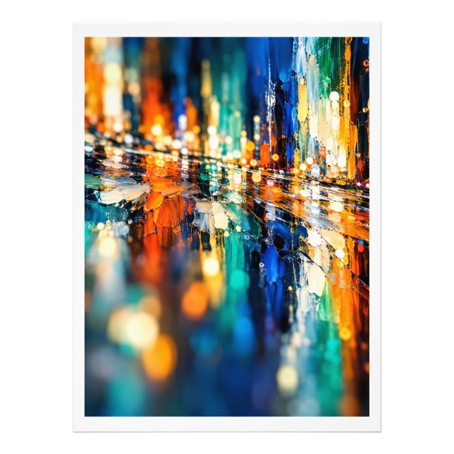 Foto Noite abstrata da cidade (Frente)