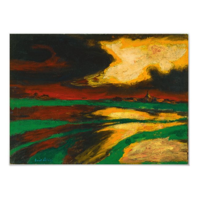 Foto Noite de Outono | Emil Nolde | (Frente)