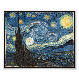 Foto Noite Estrelada por Vincent Van Gogh