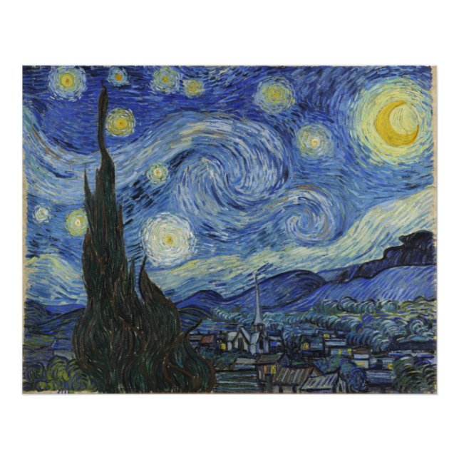 Foto Noite Estrelada Vincent Van Gogh (Frente)