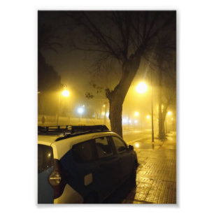 Foto Noite Tranquila envolta em Nevoeiro