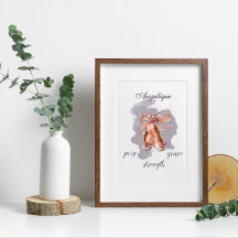 Nome Personalizado Balé Ponteiro Calçados Ballerin