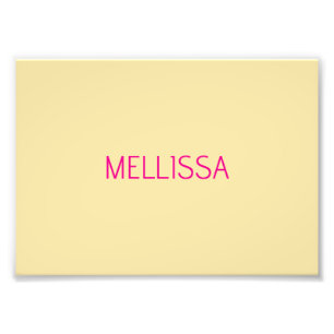 Foto Nome personalizado minimalista creme