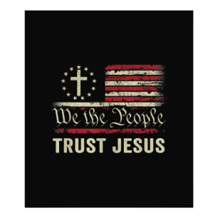 Foto Nós, as Pessoas, confiamos em Jesus - EUA, bandeir