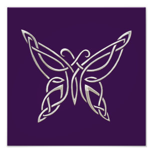 Foto Nós de ondulação da borboleta celta roxa de pra