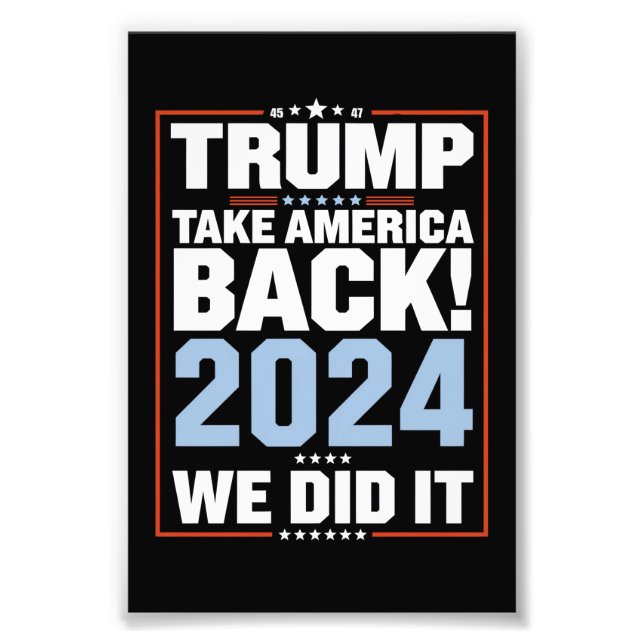 Foto Nós O Fazemos Pôr A Bandeira dos EUA Presidente 47 (Frente)