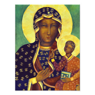 Foto Nossa senhora de Czestochowa Black Madonna Icon Po