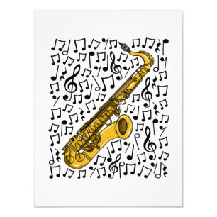 Foto Notas Musicais saxofônicas, Professora de Música S