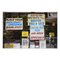 Nova Iorque Kosher Deli Windows Photoographic NYC