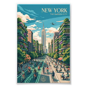Foto Nova York A Cidade Jardim Arte de Poster de Viagem