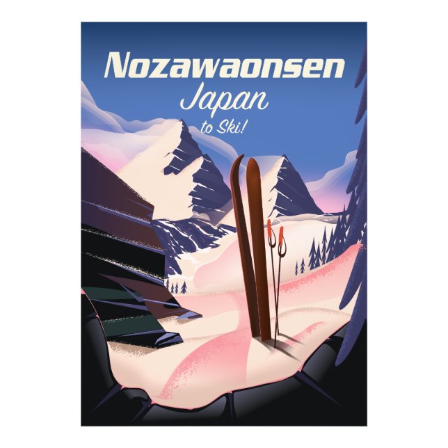 Foto Nozawaonsen Japão para esquiar (Frente)