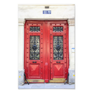 Foto Número Vermelho da Porta Paris 11 -