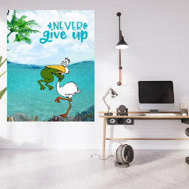 Foto Nunca Desista De Um Pássaro De Choque De Sapo