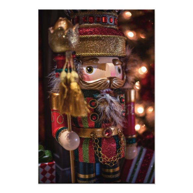 Foto Nutcracker Figura Impressão da Muralha de Natal (Frente)