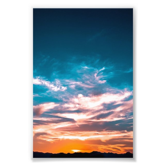 Foto Nuvens ao pôr do sol (Frente)