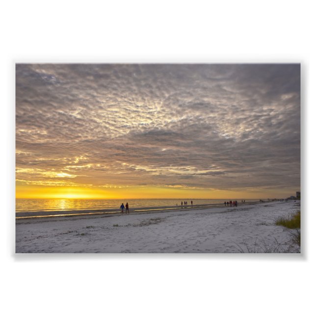 Foto Nuvens Cirrocumulus no Sunset Fort Myers Beach (Frente)