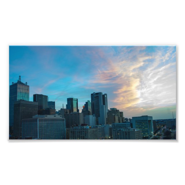 Foto Nuvens do Sol sobre Dallas, Texas (Frente)