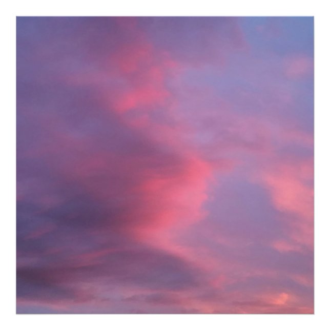 Foto Nuvens Rosa Azul (Frente)